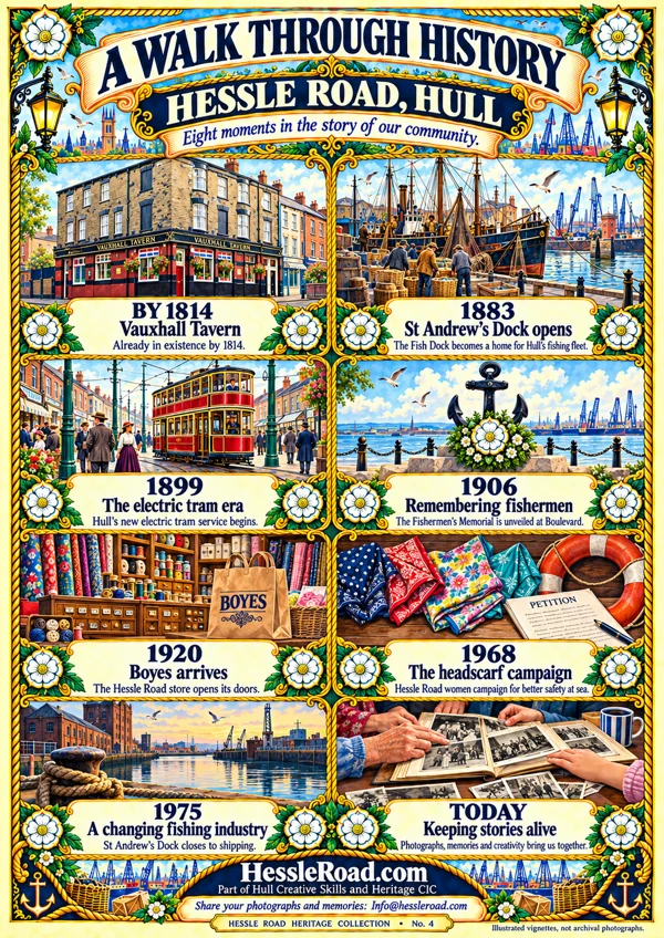Illustrated artwork: A Walk Through History