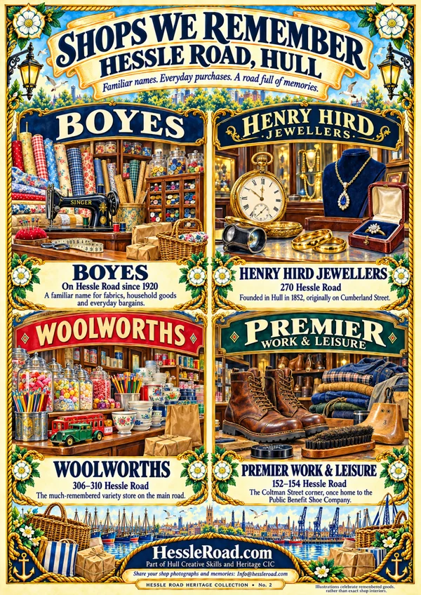 Illustrated artwork: Shops We Remember