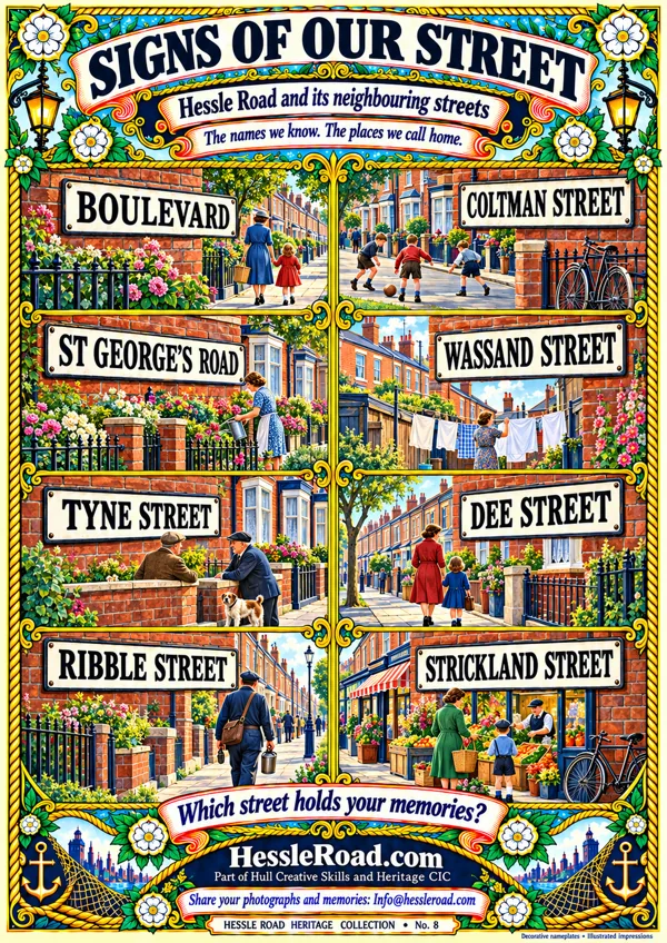 Signs of Our Street illustrated artwork
