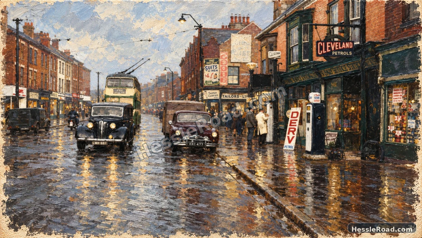 Rainy Hessle Road evening