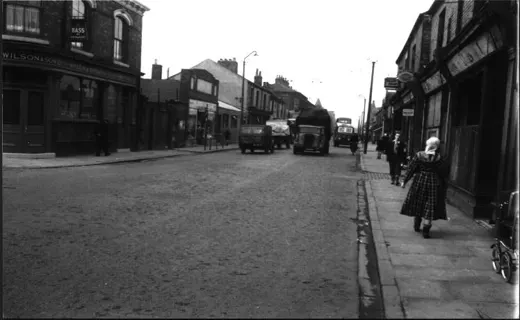 Hessle Road looking west near Neptune Street showing the Lil