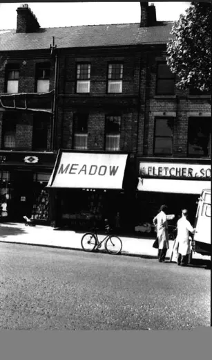 Hessle Road showing the Meadow dairy shop 1